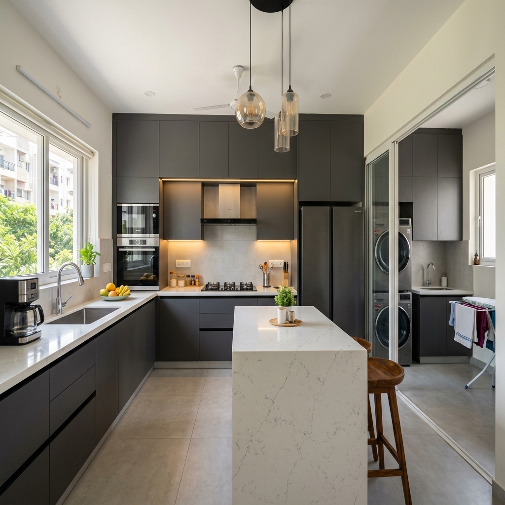 Sunshine Infra 3 BHK Modular Kitchen