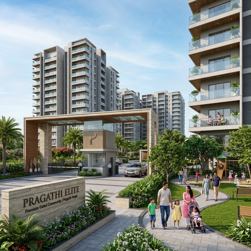 Gated Community Apartments Near Pragathi Nagar