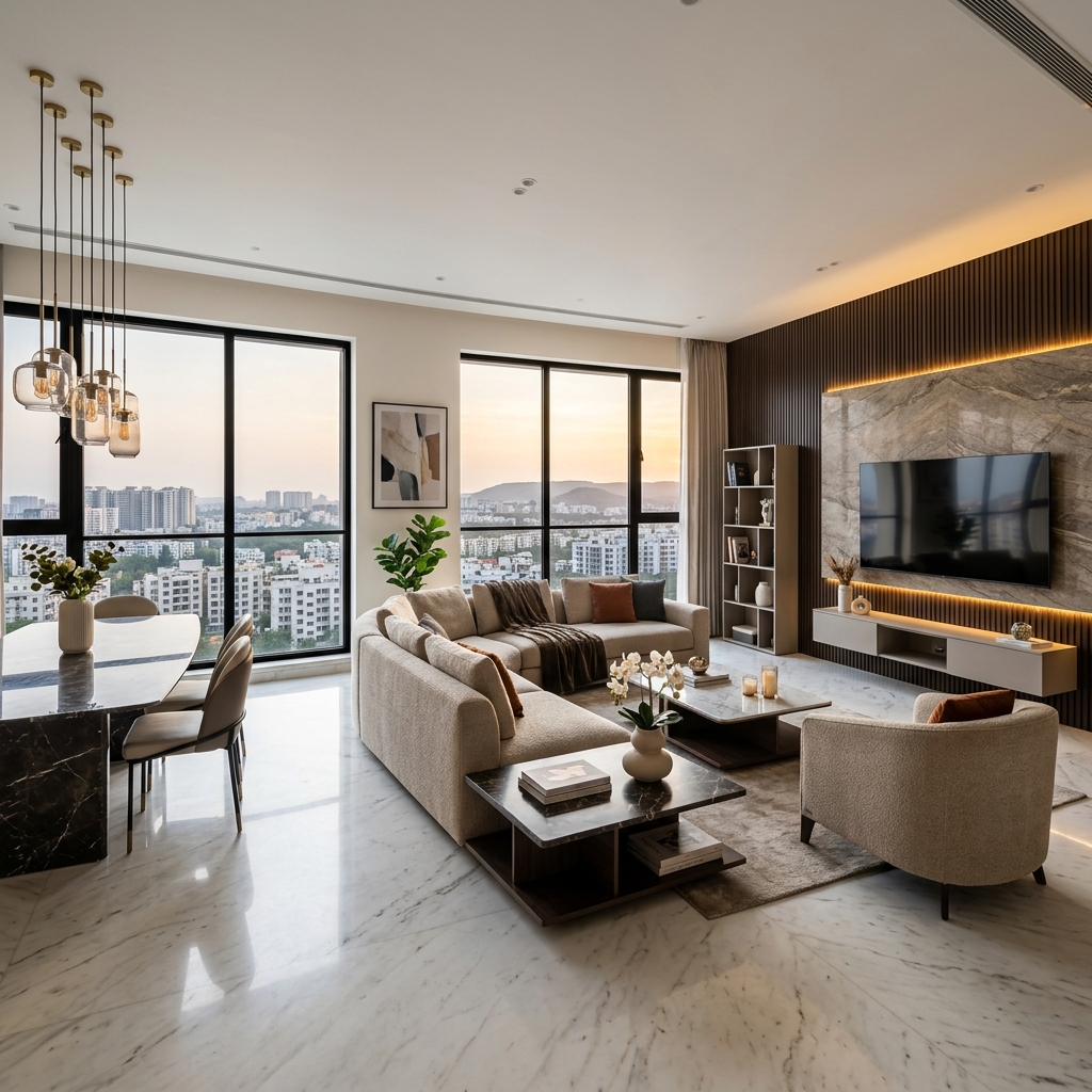 Luxury Living Room in Pragathi Nagar